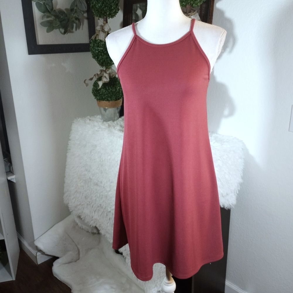 WALLFLOWER DK MAUVE SWING DRESS SZ.S EUC - Picture 2 of 9